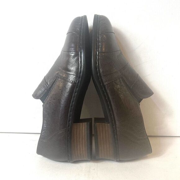Rieker Womens UK 7.5 US 9-9.5 Brown Leather Comfort Casual Slip On Low Heel Shoe - Picture 5 of 12